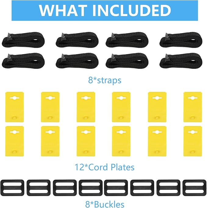 VINGLI Pool Cover Reel Set Pool Reel Embedded Straps - Image 3
