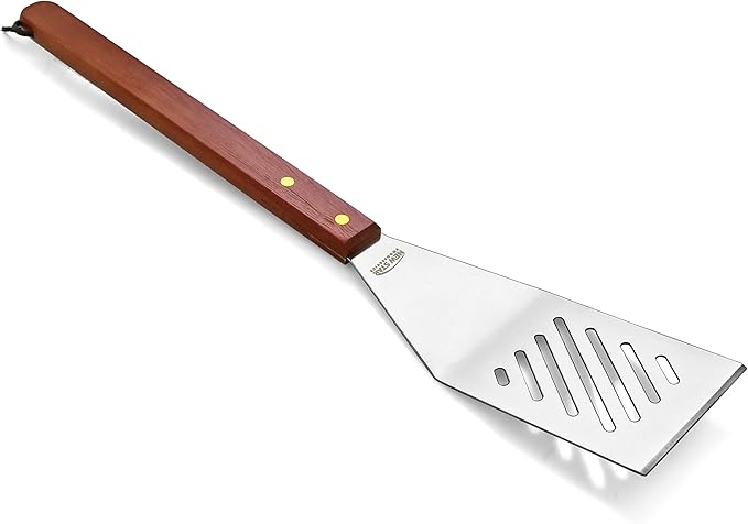 Barbecue Tool Set, 4-Piece Stainless Steel with Hardwood Handles