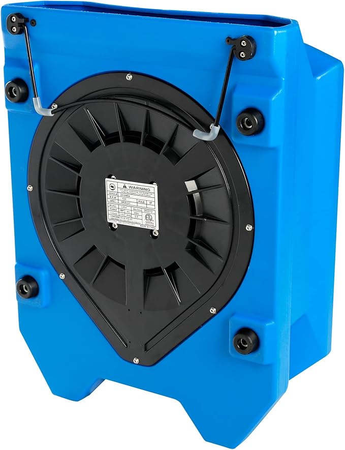 MOUNTO 1/4 HP 1200 CFM Low Profile Air Mover, 2-Speed Carpet Dryer Floor Fan - Image 6