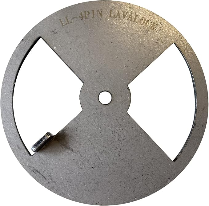 LavaLock Smoker Pinwheel bbq air damper pit grill vent, STEEL 4 6 8 12 - Image 5