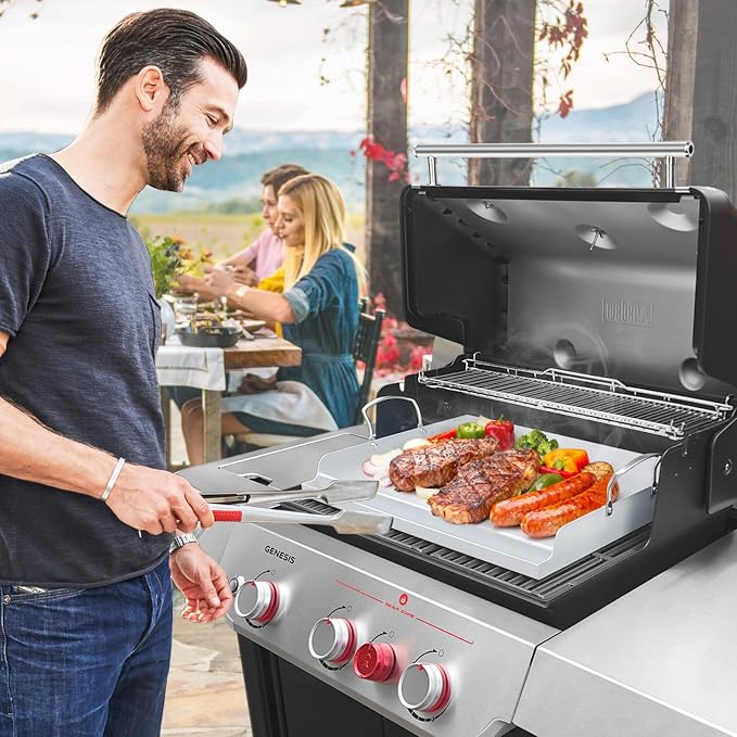 Universal Stainless Steel Cooking Griddle, Nonstick Flat Top Plate Insert - Image 7