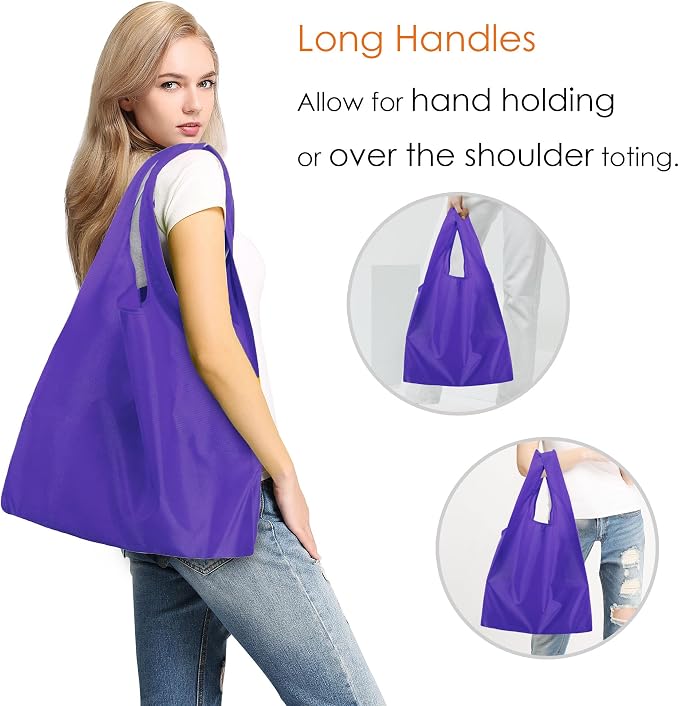 BeeGreen Purple Reusable Grocery Bags Wholesale Purple Reusable Kitchen Bags - Image 3