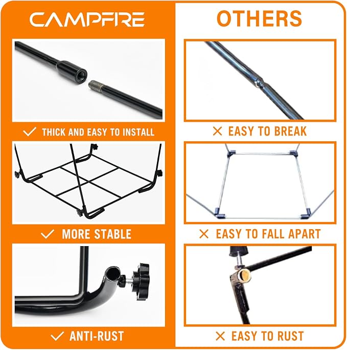 CAMPFIRE Trash Bag Holder Fits 30-45 Gallon Bags, Portable to Use Leaf Bag - Image 5
