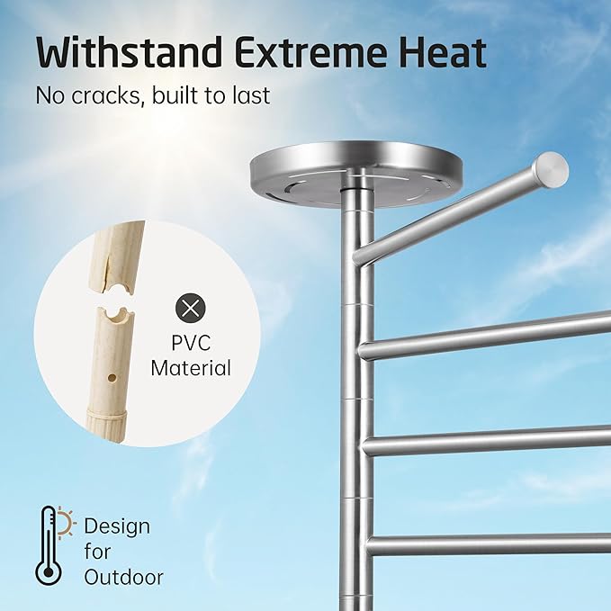 KES Hot Tub Towel Rack Outdoor - Image 3