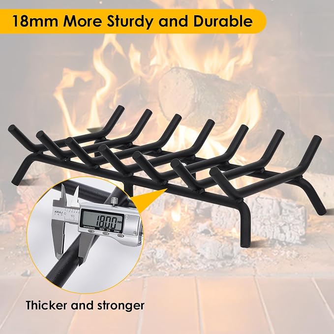 STBoo Fireplace Grate 24inch Heavy Duty - Image 3