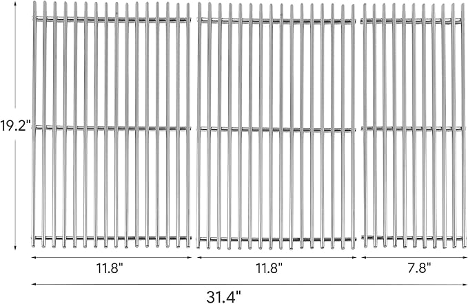 7MM Solid Stainless Steel Cooking Grates Replacement Parts - Image 2