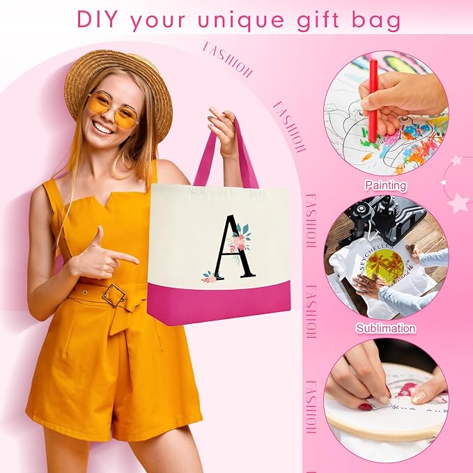 Sanwuta 24 Pcs Canvas Tote Bags Bulk - Image 6