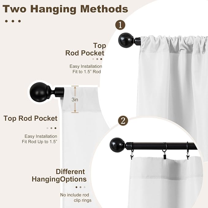 HolidayIdeas Waterproof Patio Outdoor Curtains - Image 3