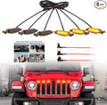 Led Grill Lights fit for 2019 2020 2021 2022 2023 Jeep Wrangler JL JLU Rubicon by BreTrewri