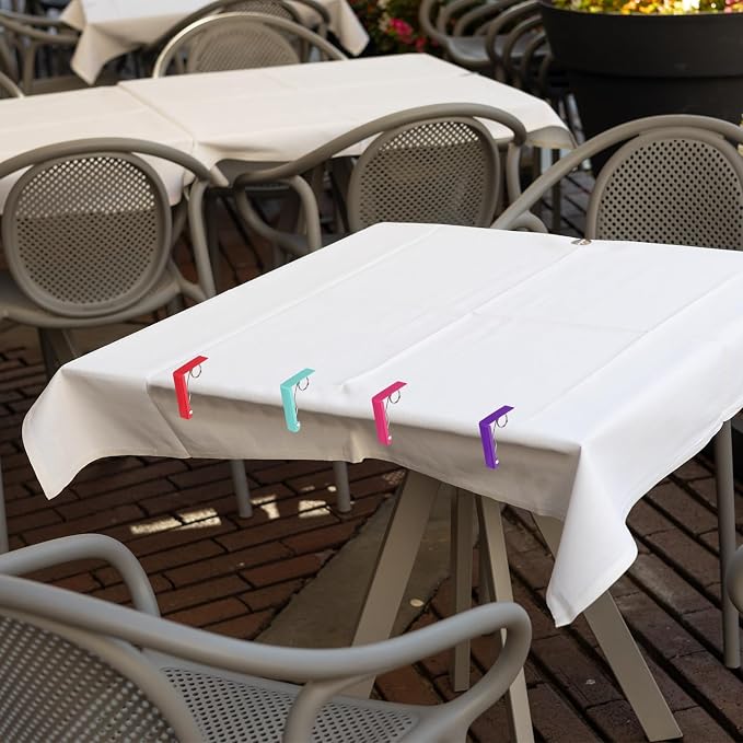 uxcell 4 Pack Tablecloth Clips, Stainless Steel Table Cloth Cover Clamps - Image 6