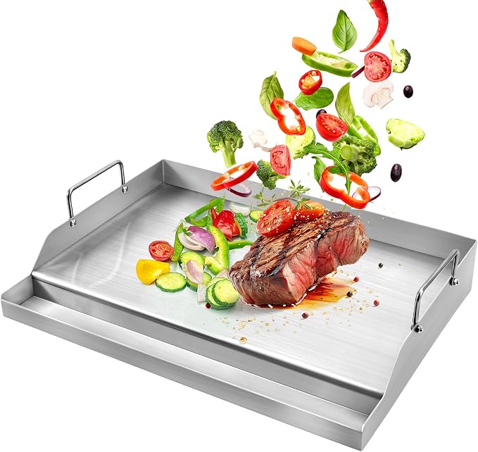 GGC Stainless Steel Griddle for Gas Grills, Universal Flat Top Griddle for Gas by GGCProducts
