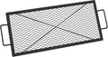 onlyfire Barbecue Rectangle X-Marks Fire Pit Cooking Grate, Heavy Duty Steel by onlyfire