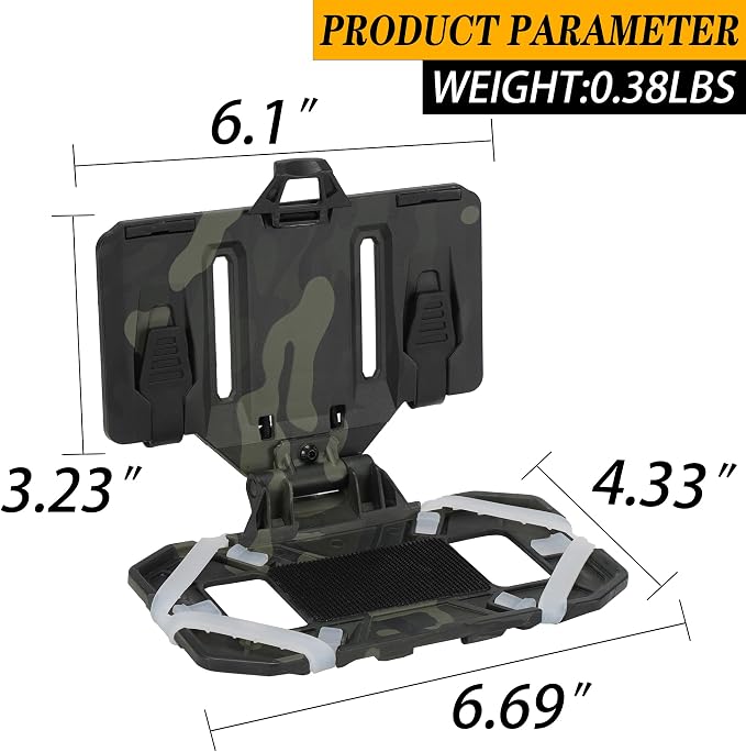 Tactical Molle Phone Holder for Plate Carrier Vest, Quick Release & Adjustable - Image 2