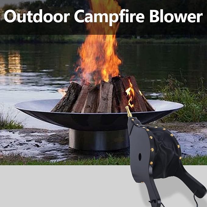 Bellows for Fire Pit, Fireplace Blower - Image 7