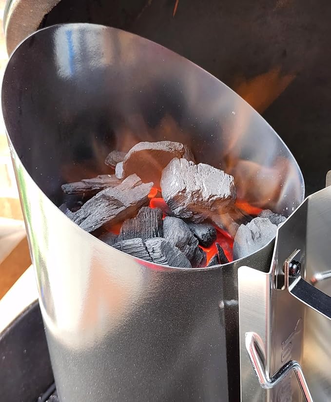 Charcoal Chimney Starter Double Enameled Chimney Starter Charcoal Chimney - Image 9