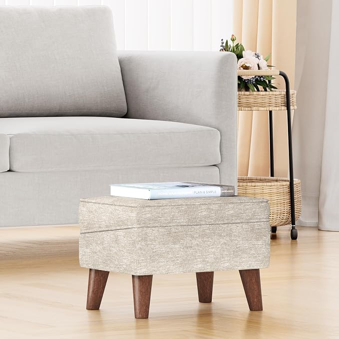 Ottoman Foot Rest, Small Footstool Ottoman - Image 8