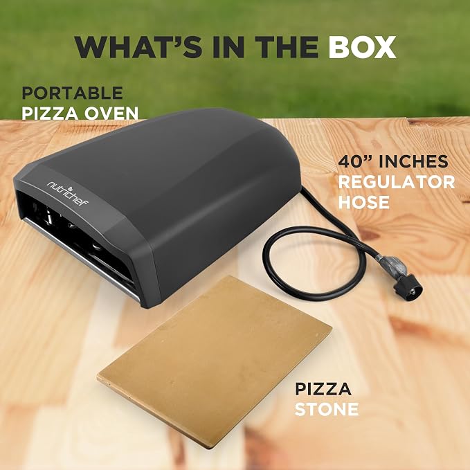NutriChef Portable Outdoor Gas Pizza Oven - Image 3