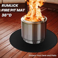 Grill Pad Floor Mat, 39-Inch Round Fiberglass for Fire Pits