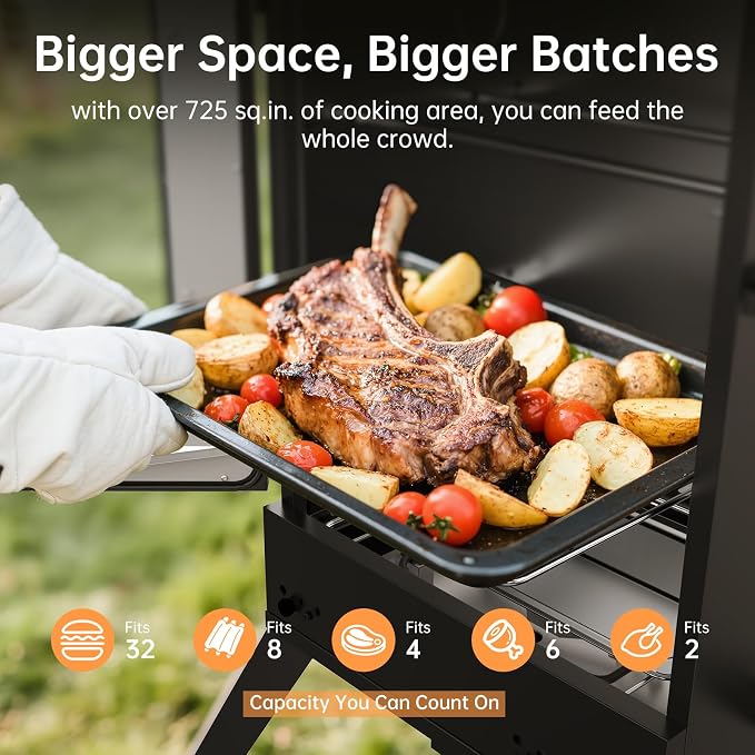 TABU 30-inch Electric Vertical BBQ Smoker - Image 3