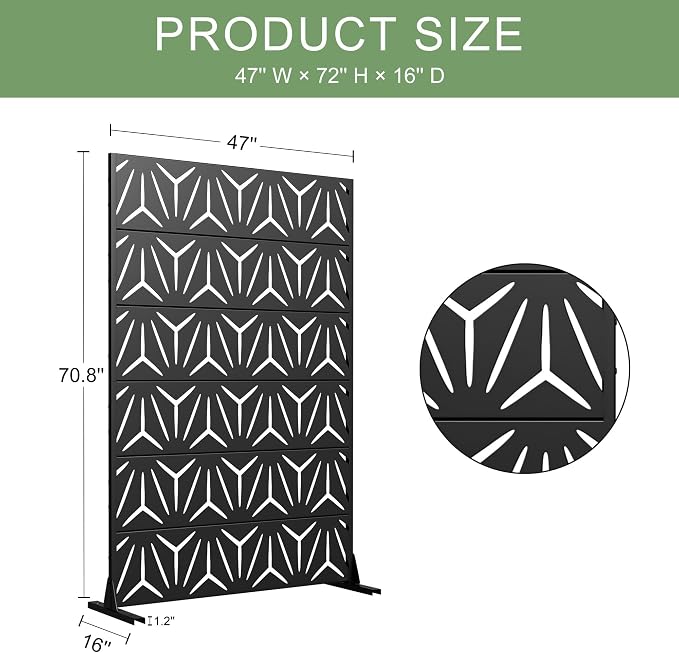 Casaphoria Metal Privacy Screen Outdoor - Image 8
