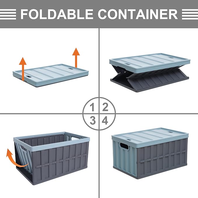 Citylife 64L Collapsible Storage Bins - Image 6