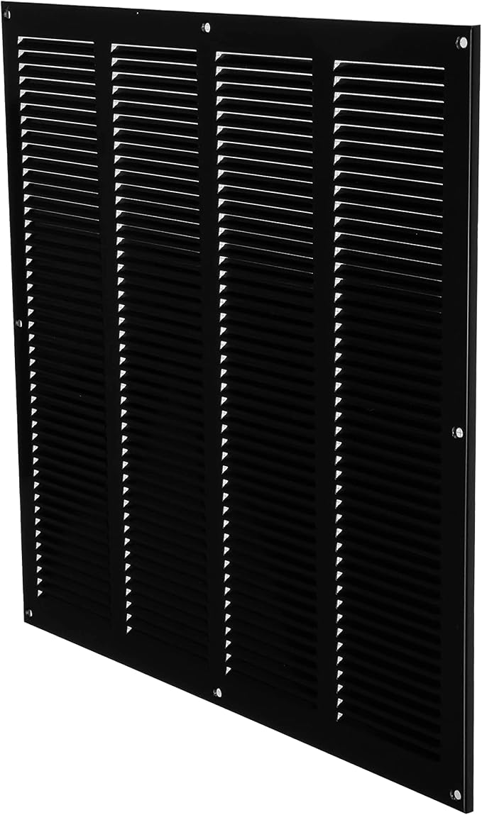 Repa Market Air Vent Cover 16x16 Inch Black Galvanized Steel Louvered Grill - Image 7