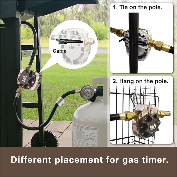 NO WORRIEZ 100, 000 BTU Safety Automatic Outdoor BBQ Shut Off 3/8'' NPT - Image 2