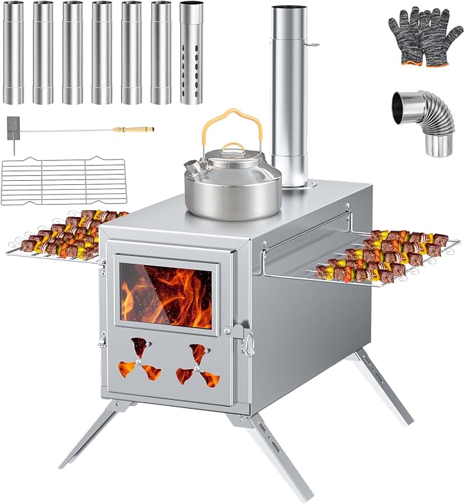 Hot Tent Stove, Camping Wood Burning Stove - Image 9