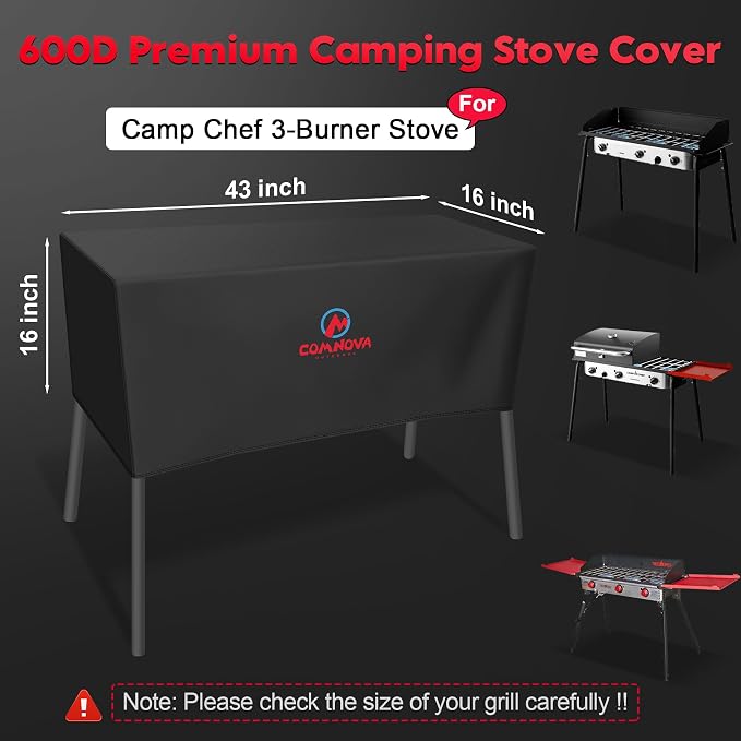 Comnova Grill Cover for Camp Chef 3 Burner Stove - Image 2
