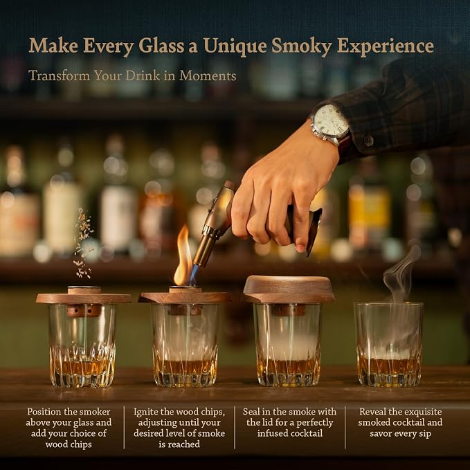 Cocktail Whiskey Smoker Kit - Image 2