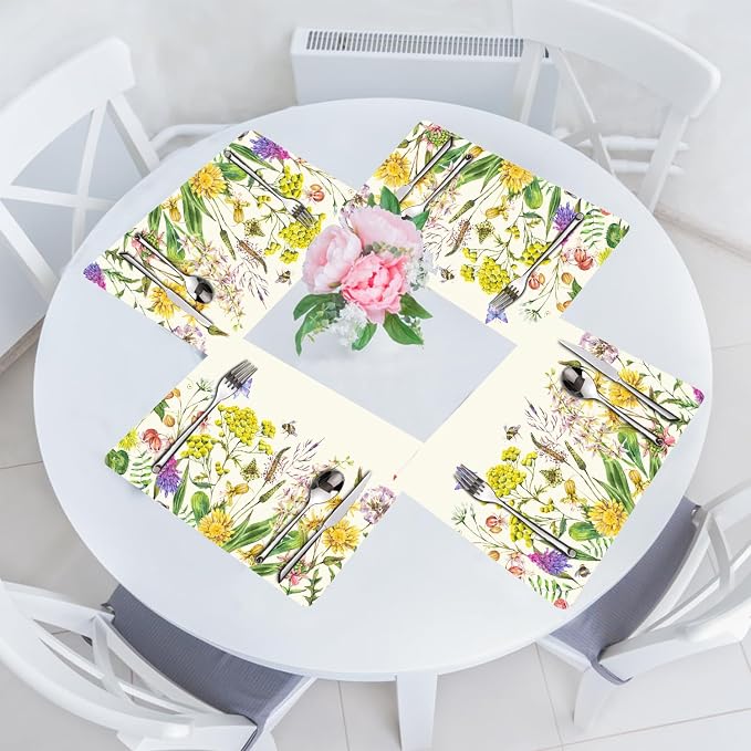 Flower Placemats Set of 4 - Image 7