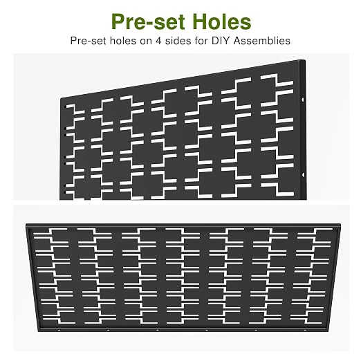 Casaphoria 72" H x 47" W Metal Outdoor Privacy Screen, Freestanding Decorative - Image 4