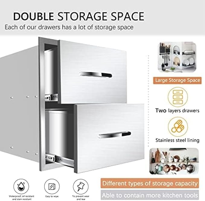 Stainless Steel Outdoor Kitchen Drawers - Image 3