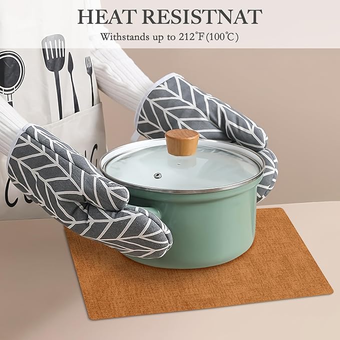Faux Leather Heat Resistant Fall Placemats Set of 6 – Waterproof Oilproof - Image 5