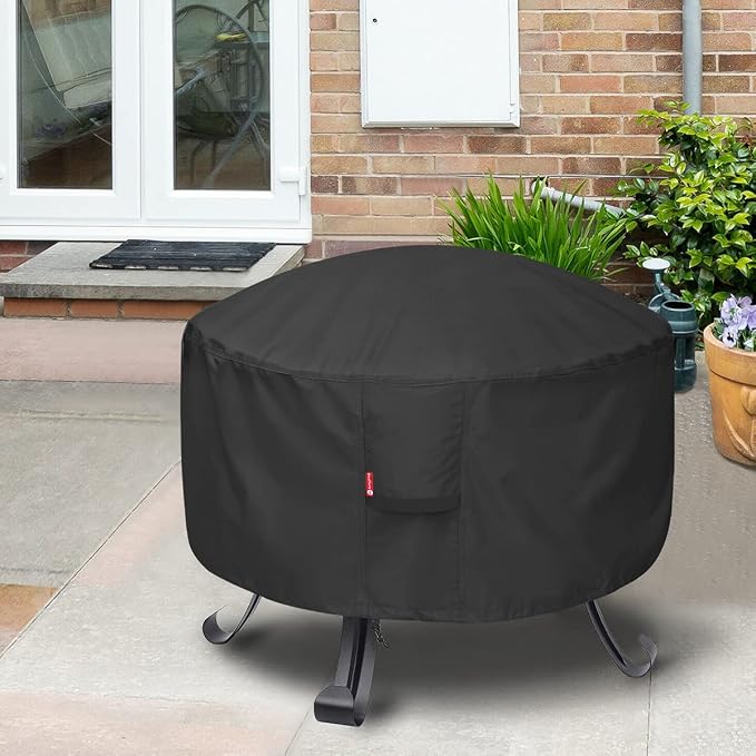 SheeChung Round Gas Fire Pit Cover-Fits 27”-30“ Solo Stove Yukon, Waterproof - Image 6