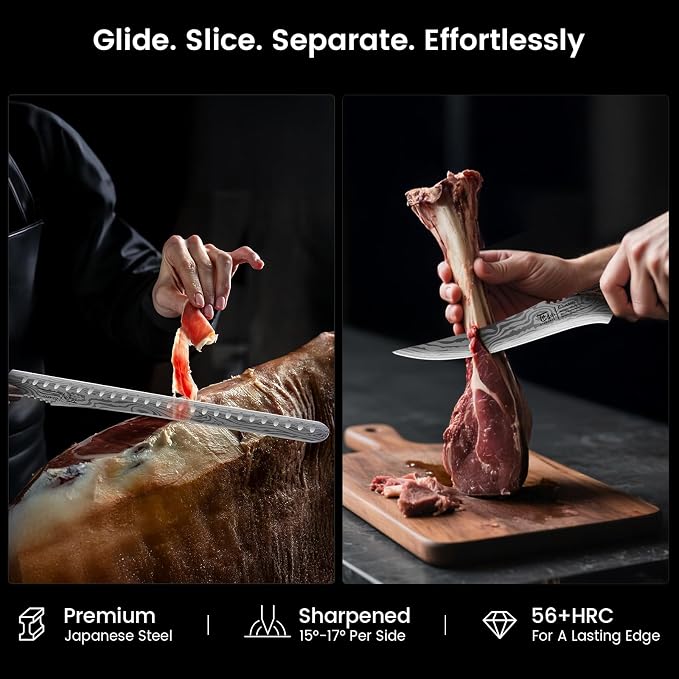 Brisket Slicing Knife Set, Carving and Boning Knife - Image 6