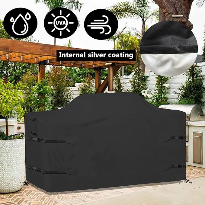 98 Inch Island Grill Cover Kitchen Extra Large Grill Cover Heavy Duty - Image 6
