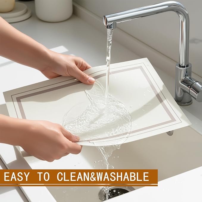 Placemats Set of 6, Faux Leather Placemats, Waterproof - Image 5