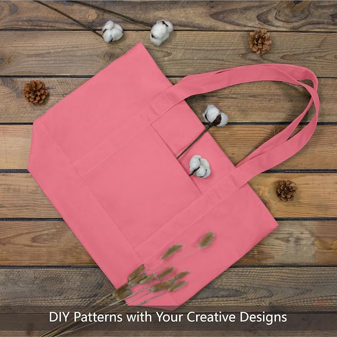 TOPDesign 1-Pack Canvas Tote Bag - Image 3