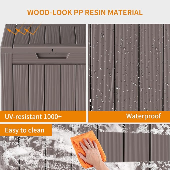 28 Gallon Outdoor Storage Box – Resin Deck Box - Image 6