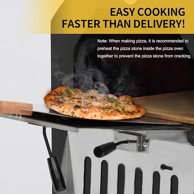 Outdoor Wood Fired Pizza Oven for Backyard and Camping - Image 4