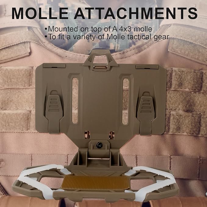 Plate Carrier Accessories Tactical Gear Molle Vest Phone Chest Mount Holder - Image 5