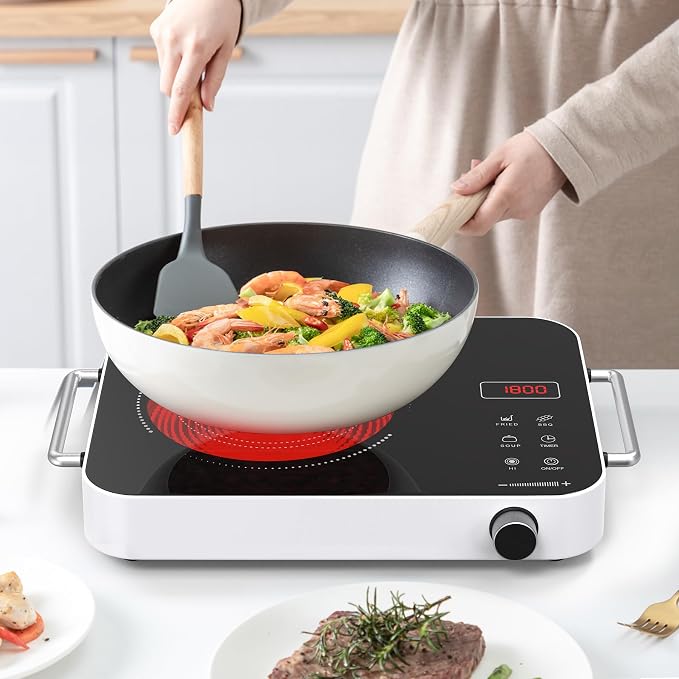 Single Burner Electric Cooktop, 1800W 110V Electric Stove Top - Image 8