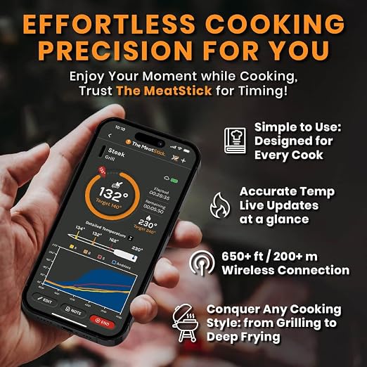 MeatStick 4X WiFi Bundle | Quad Sensors Smart Wireless Meat Thermometer - Image 6