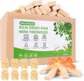 Mini Firewood with 8PCS Fire Starters 5'' Lengths Pine Kiln Dried Fire Sticks by WFLUOLUOMINIFIREWOOD