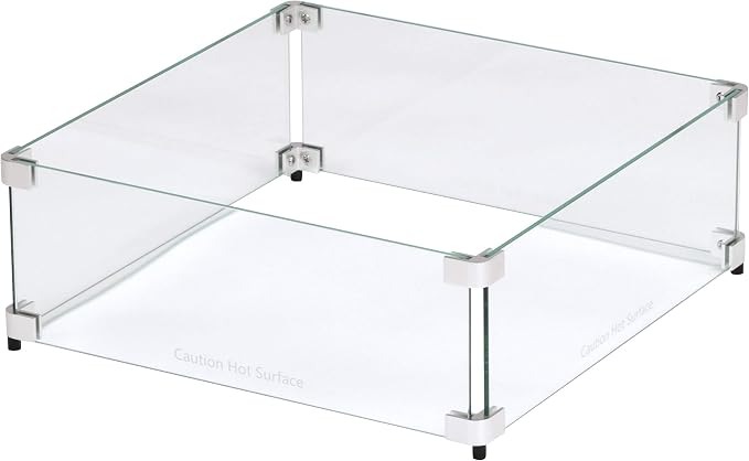 Celestial 17.5" x 17.5" x 6" Wind Guard, fits Celestial 12” Square Fire Pit - Image 3
