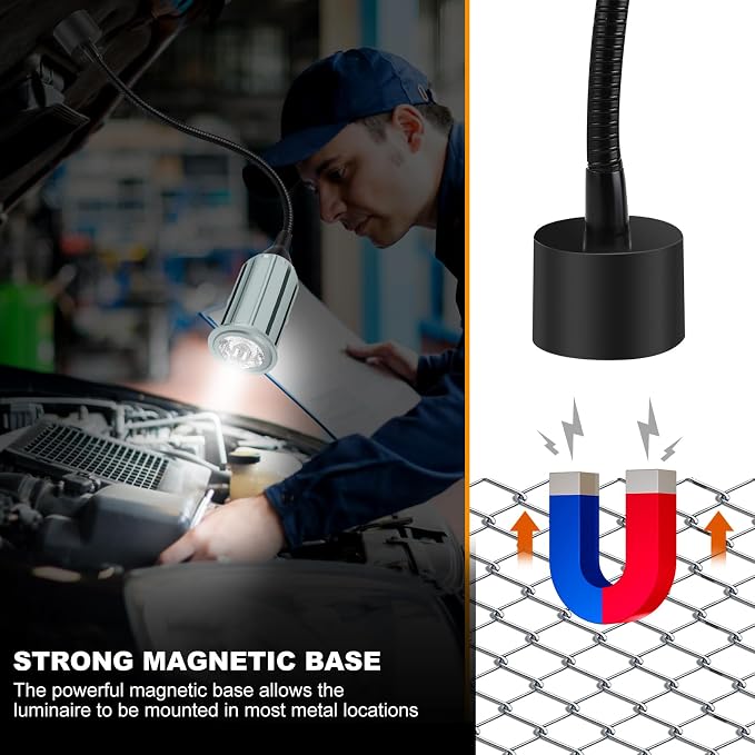 15W Magnetic Work Light, LED Machine Light - Image 5