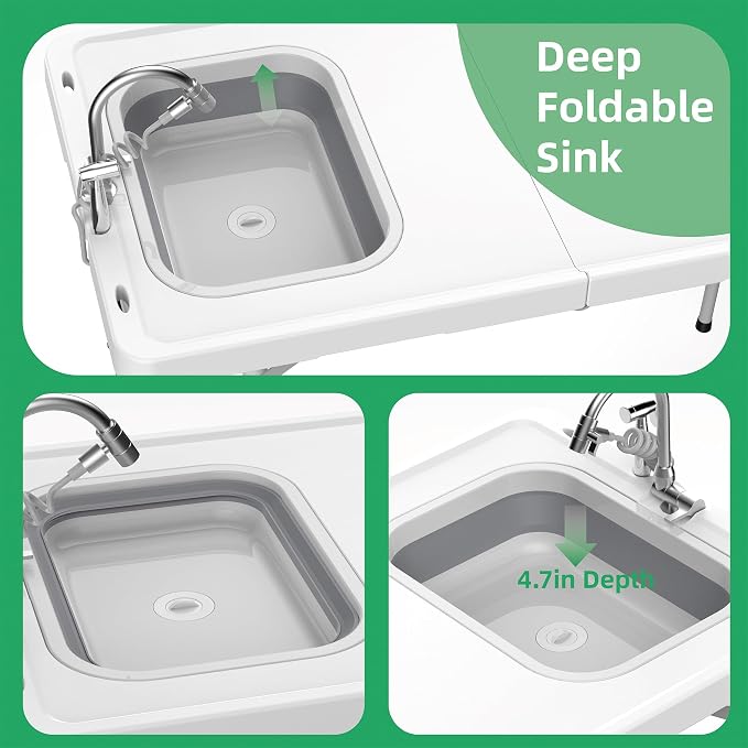 Allpop Fold-in-Half Fish Cleaning Table - Image 4