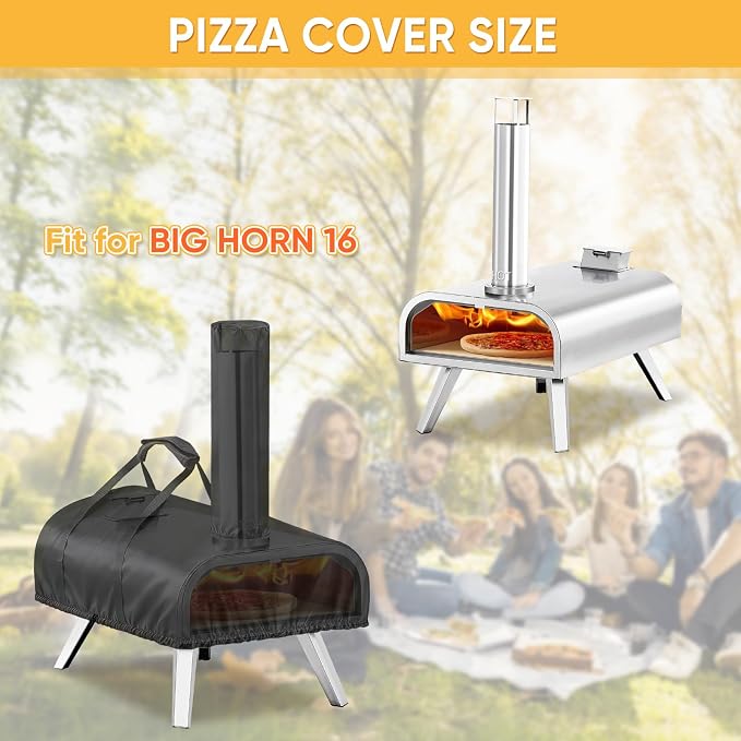 Pizza Oven Cover for BIG HORN 16, TwoPone Waterproof Pizza Oven Accessories - Image 3