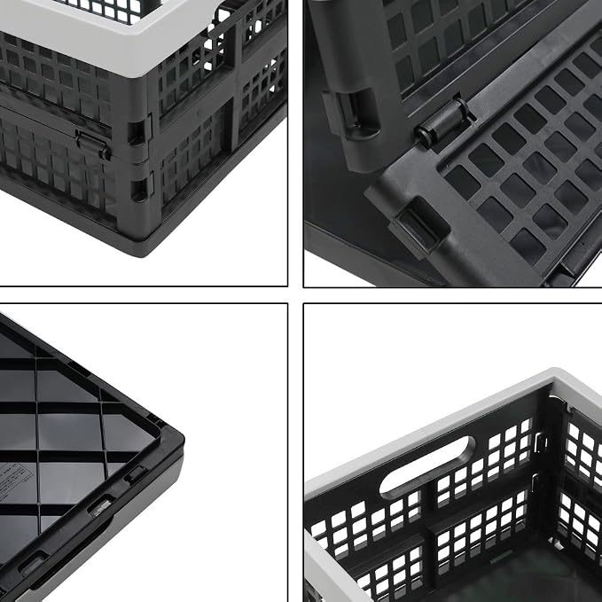 16-Liter Collapsible Storage Crates/Stackable Storage Container Basket - Image 7